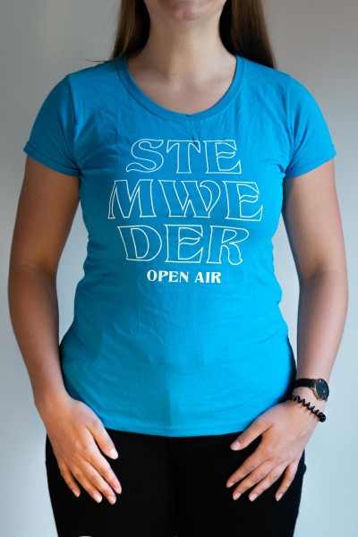 T-Shirt "Outline STE MWE DER" - tailliert